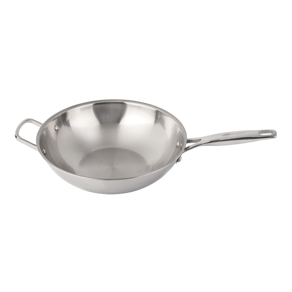 ARCOS Forza Patelnia WOK srebrna 713000 – 28cm — Zdjęcie produktu 01
